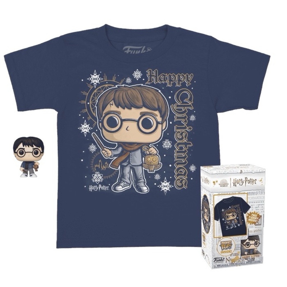 Funko POP! Key Chain POP Tee: Harry Potter Holiday Youth T-Shirt Size Small